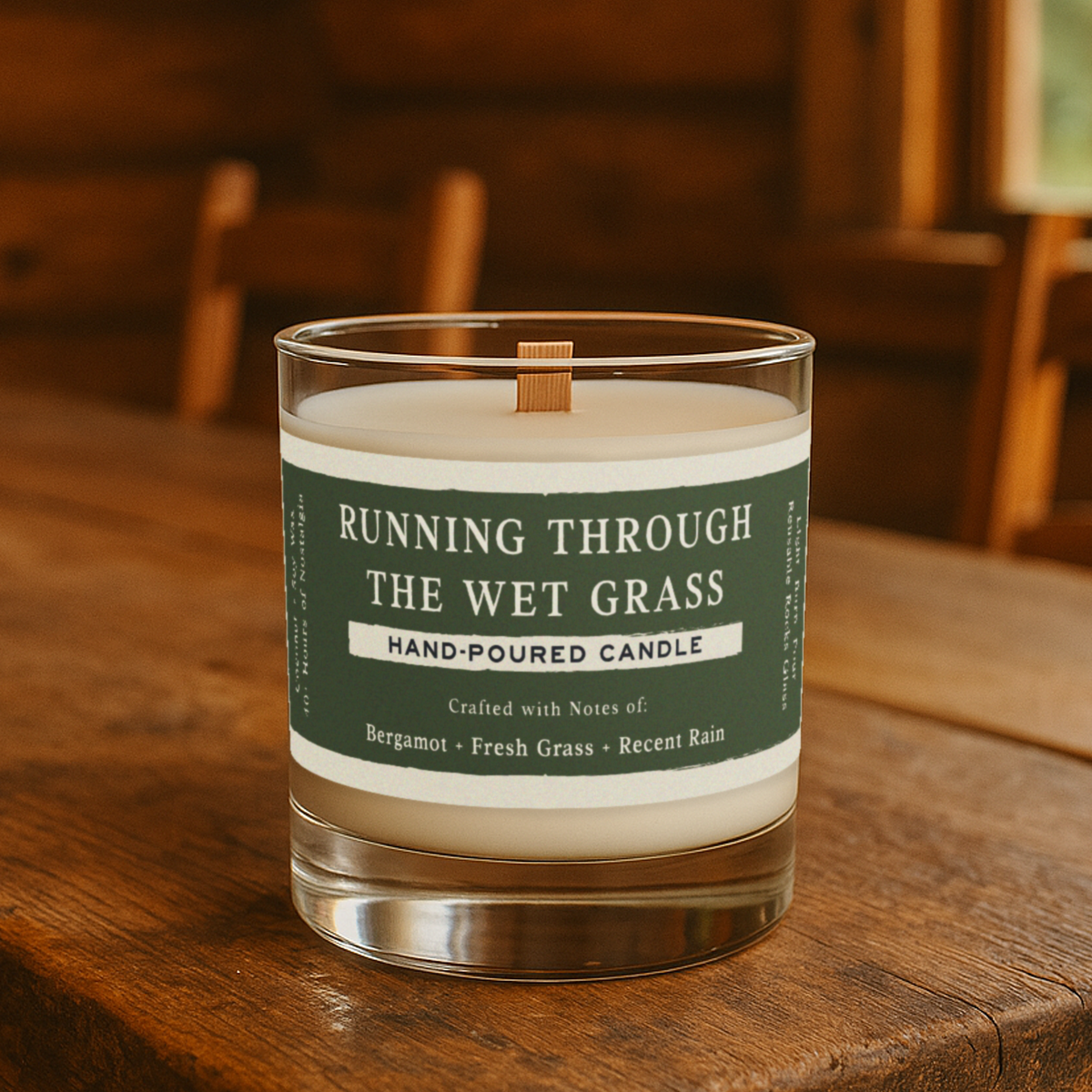 Running Through the Wet Grass Candle