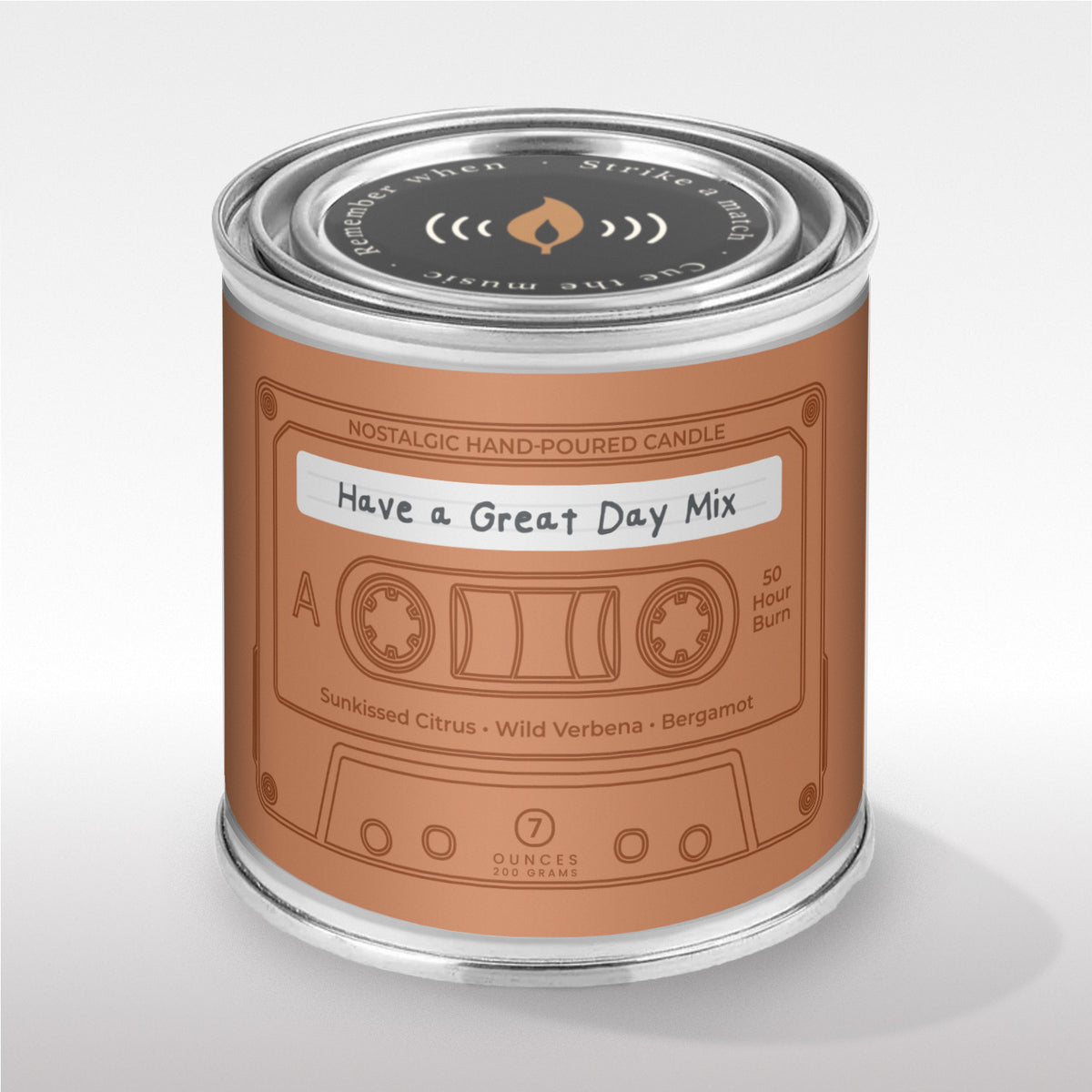 Have a Great Day Mix Soundtrack Candle