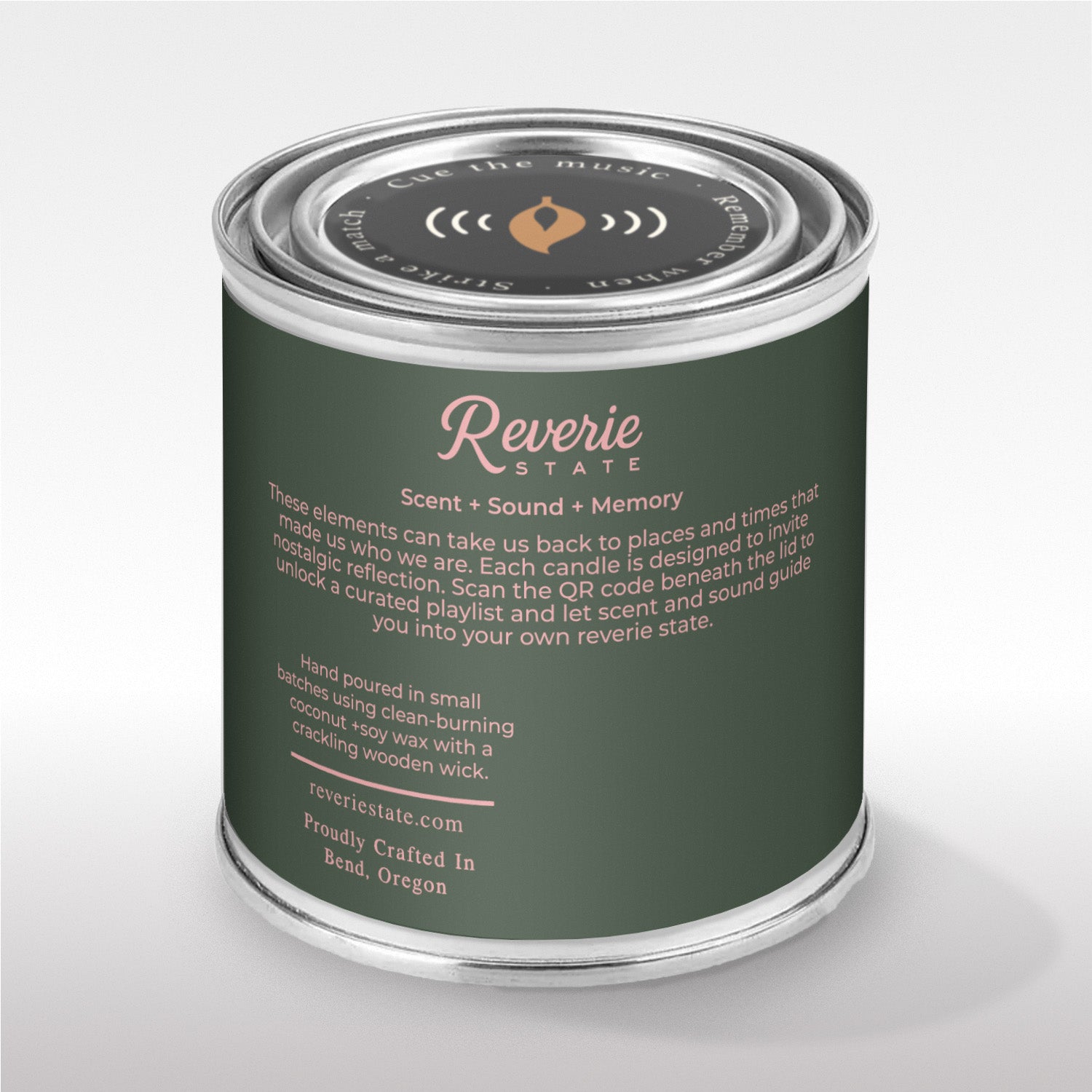 Holiday Mix Soundtrack Candle